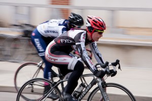 Kate looking focused and determined in the Women's A/B Crit